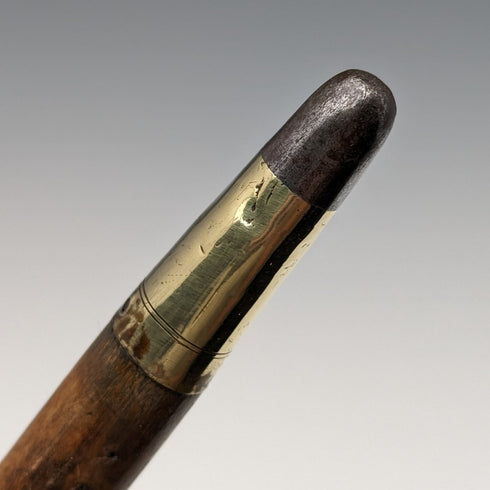 1897年 ステッキ 杖 彫刻ロンデルハンドル 純銀装飾 88cm